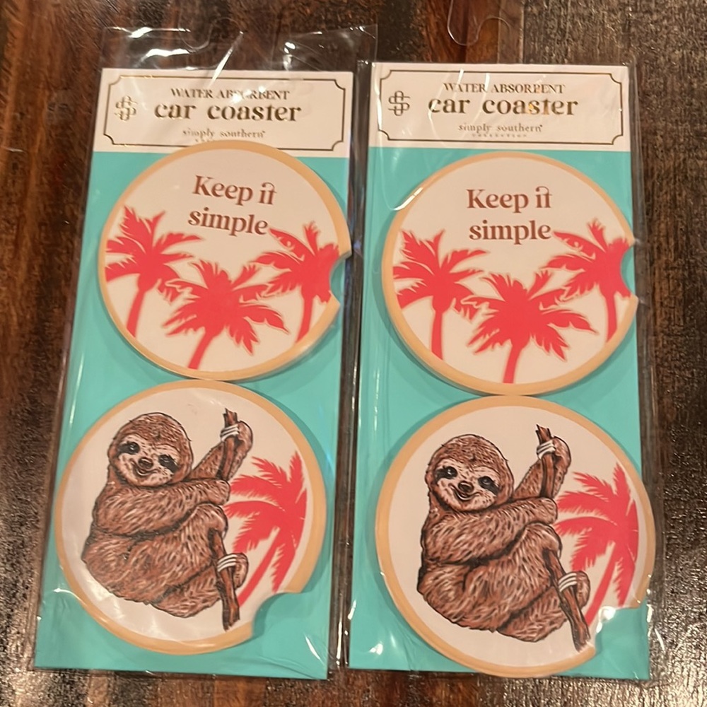 Simply Southern “Keep it Simple” Car Air Fresheners and Coasters Set - Picture 5 of 7